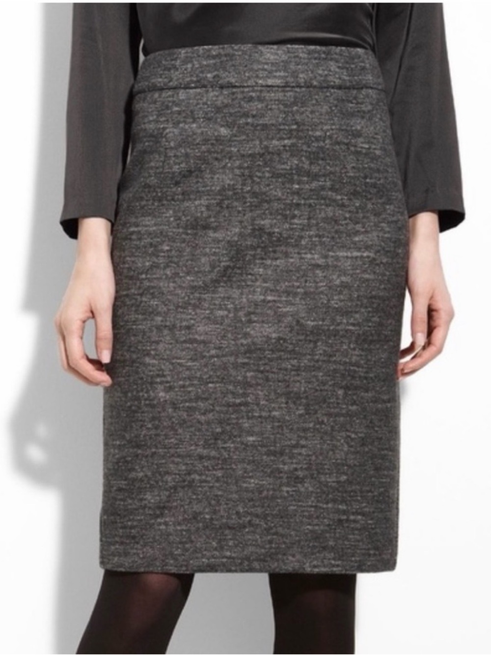 Theory Charcoal Gray Pencil Skirt